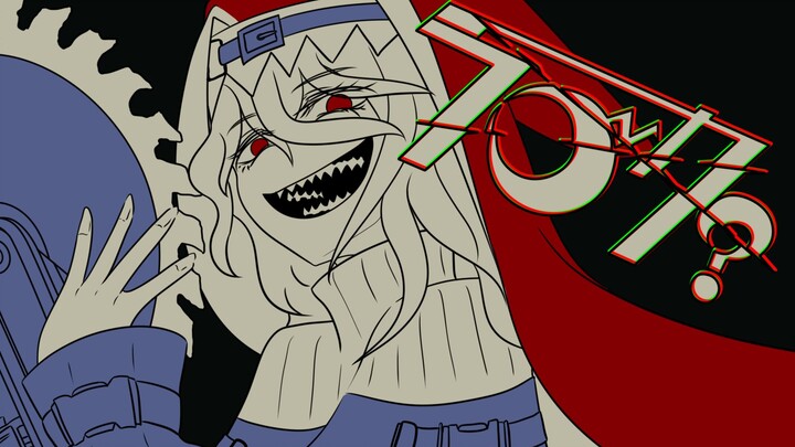 [Arknights /Handwritten] ﾗブｶ?/Frilled Shark? (Ghost Shark Center)