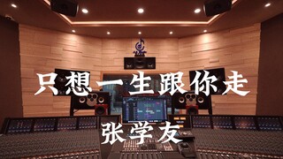 在百万豪装录音棚大声听 张学友《只想一生跟你走》【Hi-res】