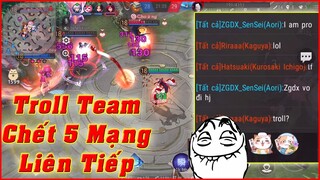 🌸Onmyoji Arena: Troll Đổi Tên Sang ZGDX, Băng Trụ Chết 5 Mạng Rồi Khịa & Phản Ứng Của Team