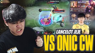 LANCELOT JEJE VS ONIC CW DI RANKED GAME SENGIT RASA TURNAMEN - Mobile Legends