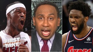 FIRST TAKE | Stephen A SHOCKED Franchise-Guy MVP Joel Embiid comeback last hope 76ers win Miami Heat