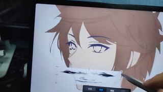 About the mouth that I can never draw to my satisfaction...