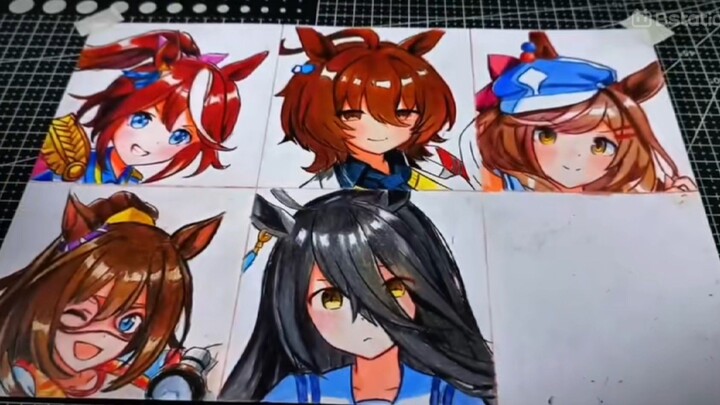 Coloring Manhattan cafe dari Uma musume [ Simple art ] (≧▽≦)🍫
