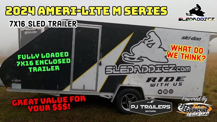 New Sled Hauler! | Amera-lite M Series Trailer | Walkaround and Overview | Elusive Wraps