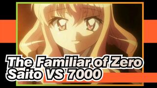 The Familiar of Zero|Saito VS 7000|One man with sword for one person guard a city.