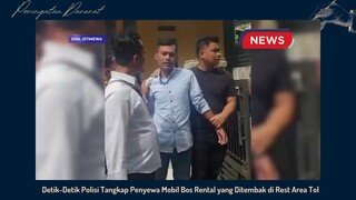 Detik-detik polisi tangkap rental mobil tangerang