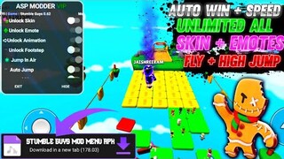 Stumble Guys Mod Menu O.62 - Fly + high jump Skins Level Gems - Stumble Guys 0.62 Mod Apk Gameplay