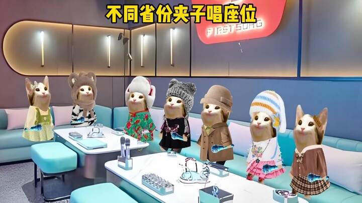 不同省份夹子唱座位