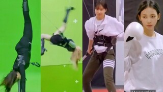 【武打女团aespa】后空翻、吊威亚、翻跟斗！