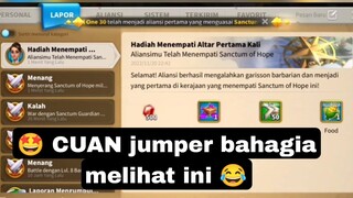 keuntungan jumper di kingdom muda?? dapat banyak reward!! #riseofkingdoms #3000 #project