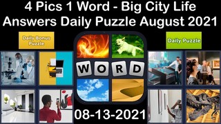 4 Pics 1 Word - Big City Life - 13 August 2021 - Answer Daily Puzzle + Daily Bonus Puzzle