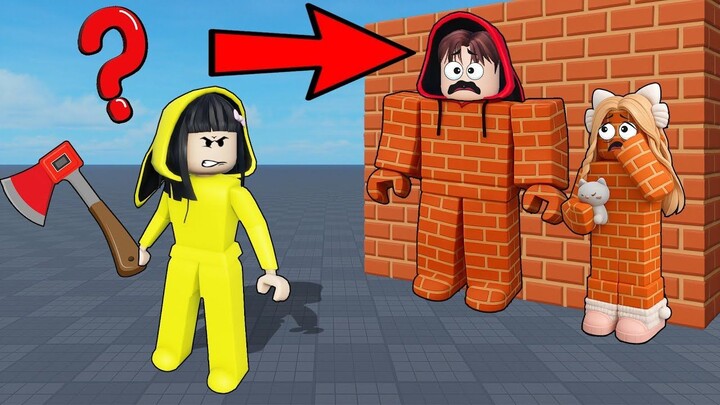 Yuta, Mio Dan Baby Celine Nyamar Jadi Tembok Waktu Main Petak Umpet  ROBLOX