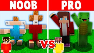 JJ AND Mikey vs CASH AND NICO: Minecraft NOOB vs PRO (Maizen Mizen Mazien)