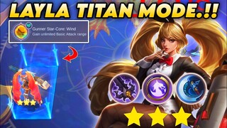 LAYLA WYRMSLAYER.!! TITAN MODE.!! MAGIC CHESS MOBILE LEGENDS