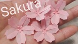 [Origami] Sangat indah! Saya telah melipat bunga sakura yang paling indah.