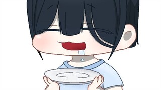 Chikuro versi chibi, ingin memakan teman-temannya.