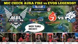 MIC CHECK AURA FIRE vs EVOS LEGENDS!! MPL ID Season 10!!