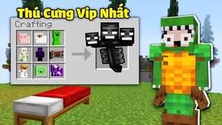 Minecraft Bedwars, Sở Hữu Thú Cưng Vip Nhất *Dùng Cung Pro Và Mũi Tên Hacker Troll Noob Team