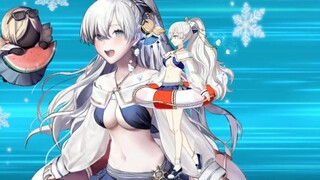 [FGO 1080P] بدلة السباحة أناستازيا (السيرة الذاتية: هارا يومي) شبح نوبل + EX + 3 مهارات