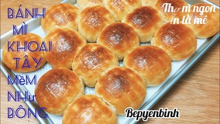 Cách làm bánh mì khoai tây mềm mịn như bông Potato bread Bếp Yên Bình.