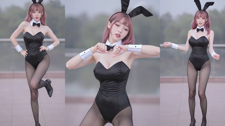 Oppa 🥵~ Do you believe me? Black-stockinged bunny girl