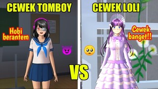 CEWEK TOMBOY VS CEWEK LOLI!! PERBEDAAN TIK TOK SAKURA SCHOOL SIMULATOR - YANDERE