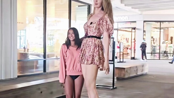 Khi cô gái cao 2 mét đi trên phố...