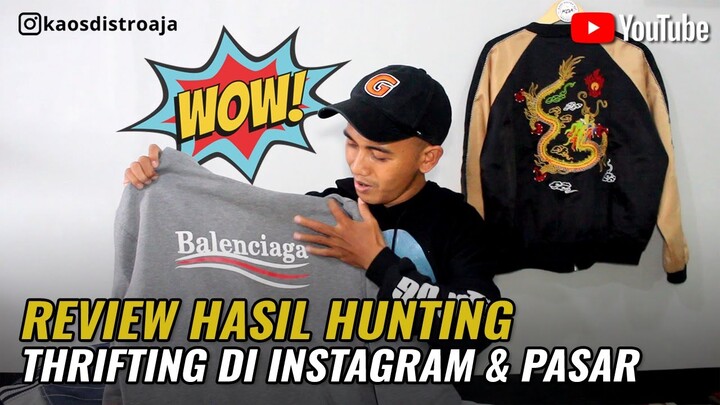 Review Hasil Thrifting Second Branded Online di Instagram dan Offline Pasar Cimol Gedebage Bandung