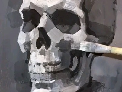 Tôi không tin là dạy bạn vẽ hộp sọ mà bạn không làm được