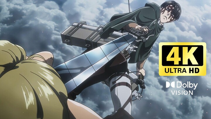 [4K Dolby Vision] Attack on Titan / Captain Erwin’s Fourth Slash at the Beast (Iconic Scene)