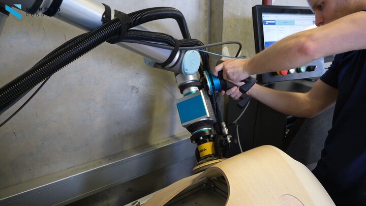 Sanding a Wooden Chair | Mimic Sander with Mirka Tool | How to Automate your Sanding Process