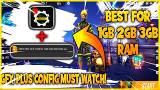 Free Fire Fix Lag Fire GFX TOOL For 1GB Ram Pro Free Fire Lag Fix GFX Config For 1GB 2GB 3GB Ram