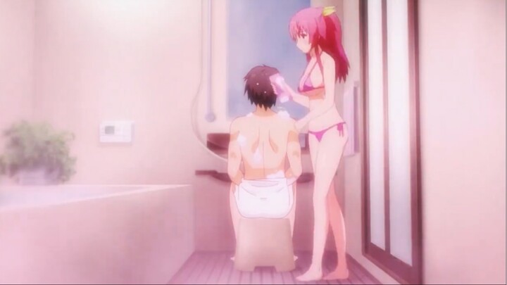 mandi bareng ayang sambil di raba raba🥵💦anime 18+