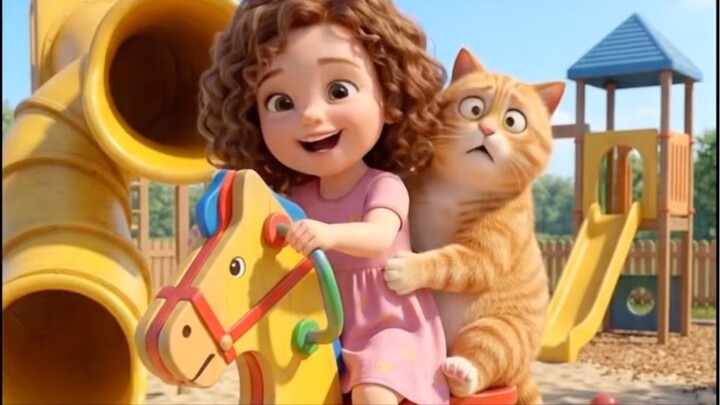 POV : เมื่อน้องพาเล่นม้าโยก  #reel #pov #cartoon #anime #cat