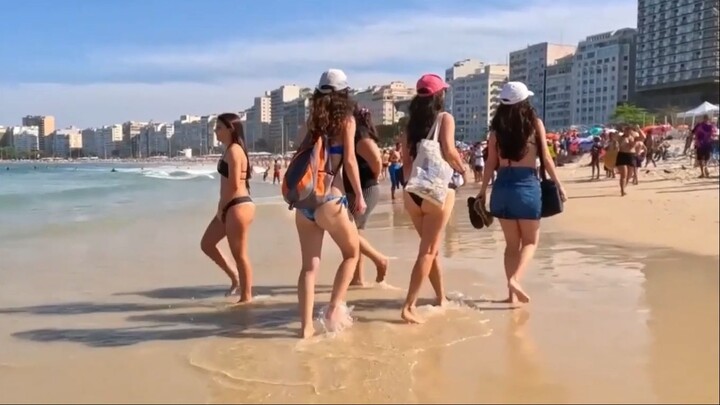 Rio de Janeiro beach, Brazil, the hottest women in the world 🔥