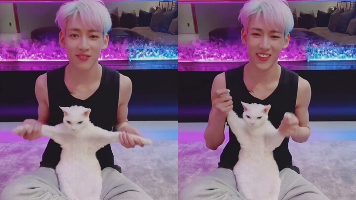 【BamBam】Pudding joins the riBBon challenge too! So cute! 210619 Pudding’s riBBon challenge