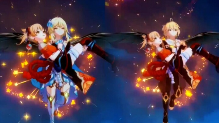 [เก็นชินอิมอิมแพกต์] ท่าทีของเจ้าหญิงทั้งสองตอนกอดเสี่ยวกงต่างกันอย่างไร?