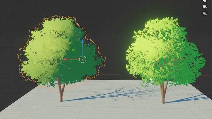 [Hướng dẫn] Blender-tree-về kỹ thuật lập bản đồ lá và hoạt ảnh xoay lá