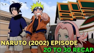 Naruto (2002) anime အပိုင်း (၂၀) မှ (၃၀)ထိ Recap