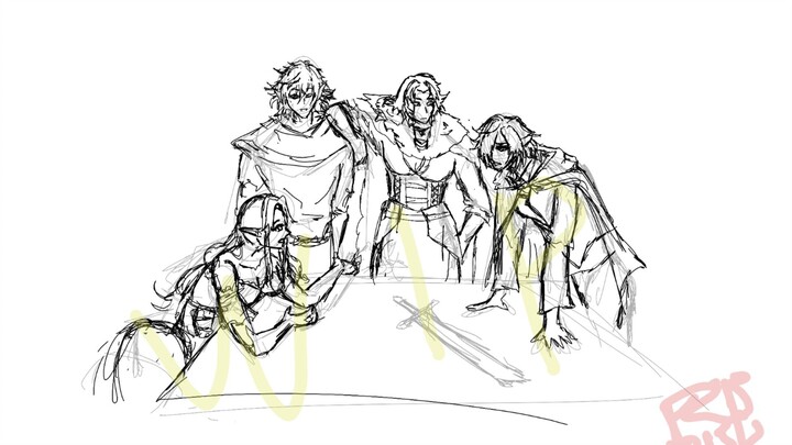4 OC figure DnD - Risemision