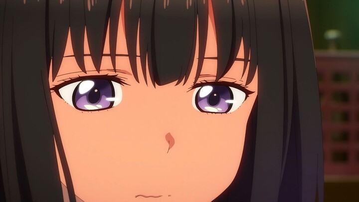 Takina's reaction after being flipped up is really cute!