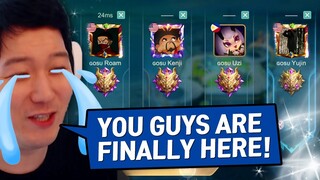 Long time No see my Gosu Squad T^T Mythical Glory 5men rank | Mobile Legends