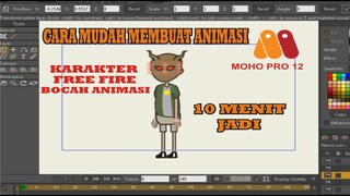 Cara Membuat Animasi Free Fire Seperti Bocah Animasi#moho pro tutorial