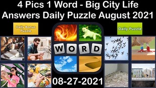 4 Pics 1 Word - Big City Life - 27 August 2021 - Answer Daily Puzzle + Daily Bonus Puzzle