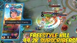 FANNY FREESTYLE KILL MONTAGE FOR MY 44.2K SUBSCRIBERS! | MLBB