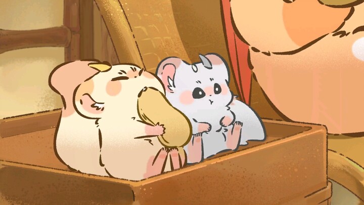 The golden horn and silver horn are really like hamsters, even their living habits are the same