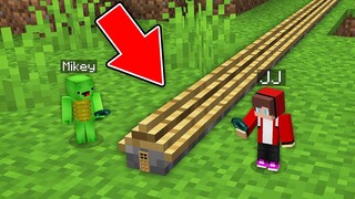 How JJ and Mikey Found this LONGEST TINY SECRET HOUSE in Minecraft Challenge (Maizen Mazien Mizen)