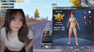 PUBG Mobile | Khi Các Bạn Nữ TryHard Top Chí Tôn ASIA 6200 ĐIỂM KDA 12. Xẽ Gắt Như Thế Nào !!!