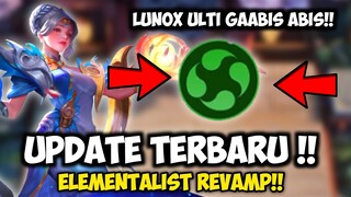 UPDATE TERBARU!! ELEMENTALIST REVAMP! LUNOX BISA ULTI TERUSS!! MAGIC CHESS COMBO TERBARU 2022