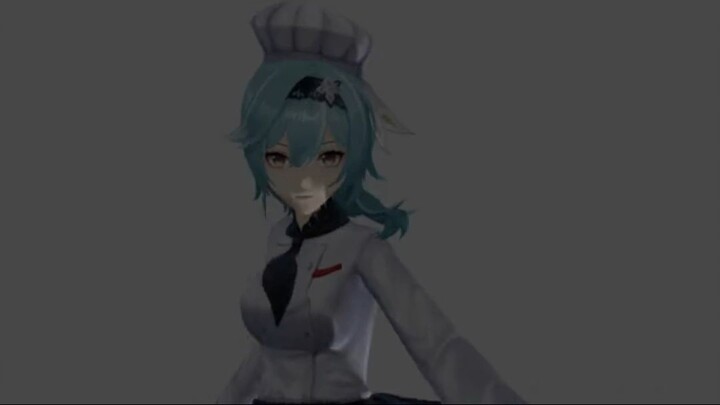 [MMD-Genshin Impact] Roll 'n Rock - Eula Pizza HUT - Test first